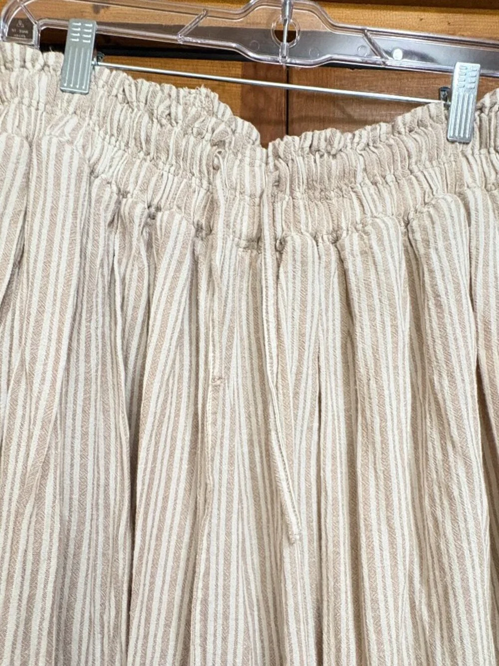 Miss Love Gauze Pants | Elastic Waist + Ankle | 100% Cotton | Size Large - Picture 4 of 5